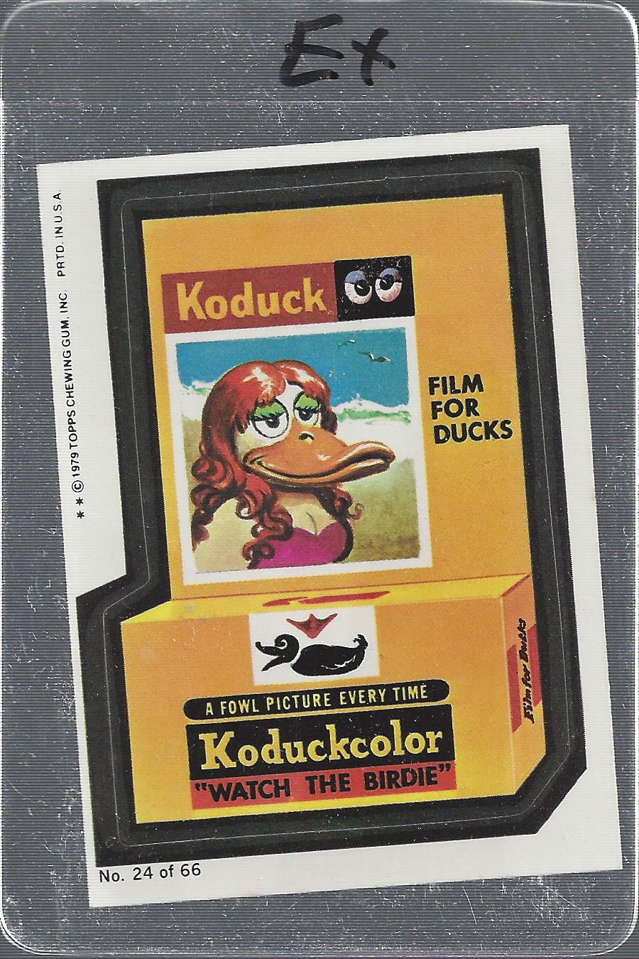 1979-80 Topps Wacky Packages Rerun Complete Series #24 Koduck