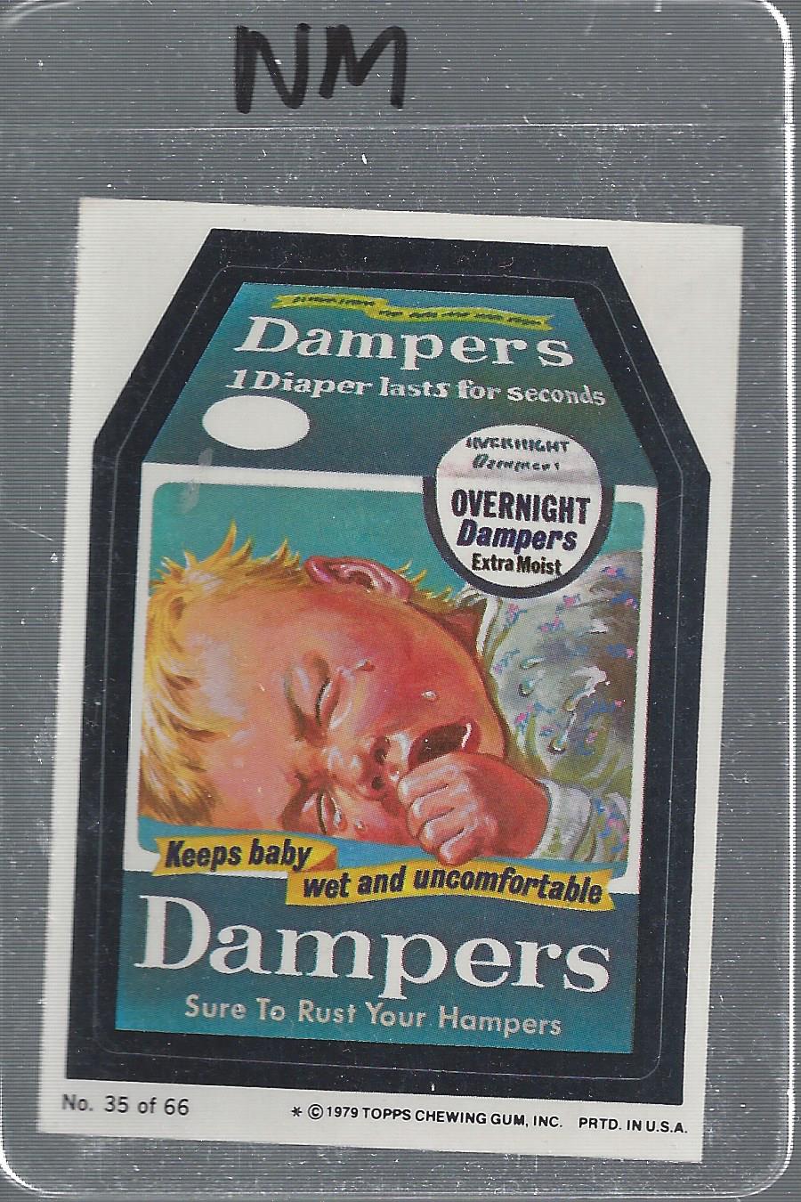 1979-80 Topps Wacky Packages Rerun Complete Series #35 Dampers