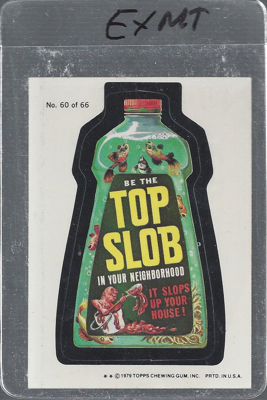 1979-80 Topps Wacky Packages Rerun Complete Series #60 Top Slob