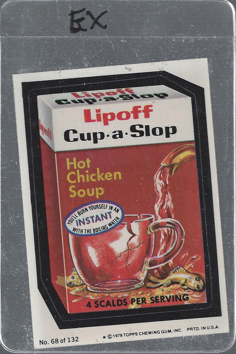 1979-80 Topps Wacky Packages Rerun Complete Series #68 Lipoff Cup A Soup