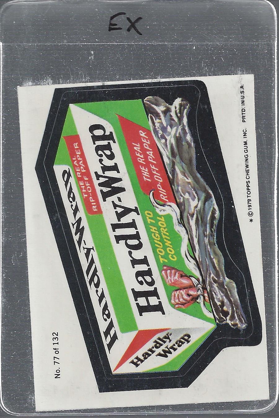 1979-80 Topps Wacky Packages Rerun Complete Series #77 Hardly Wrap