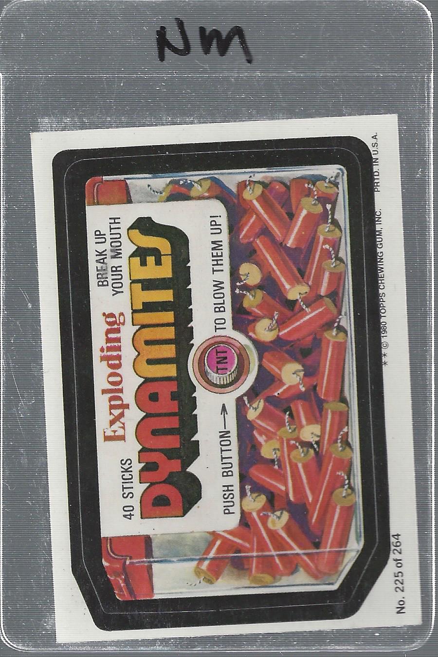 1979-80 Topps Wacky Packages Rerun Complete Series #225 Dynamites