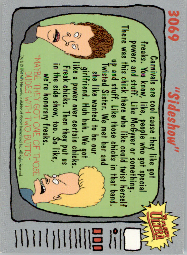 Beavis and Butt-Head (1994 Fleer Ultra) Cards - Picture 51 of 53
