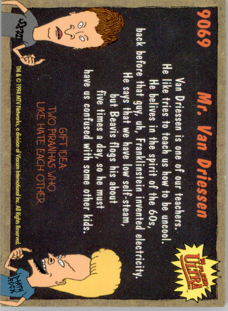 Beavis and Butt-Head (1994 Fleer Ultra) Cards - Picture 11 of 53