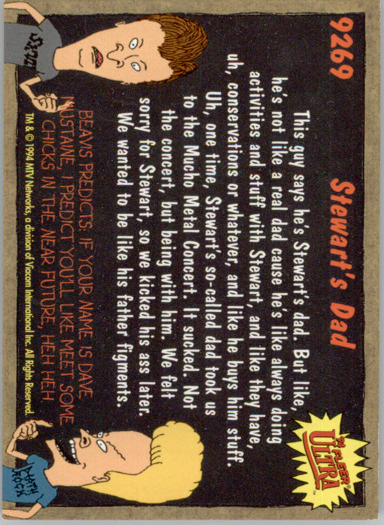 Beavis and Butt-Head (1994 Fleer Ultra) Cards - Picture 9 of 53