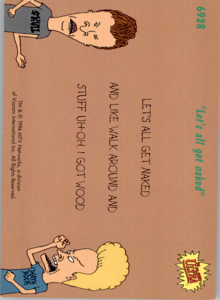Beavis and Butt-Head (1994 Fleer Ultra) Cards - Picture 33 of 53