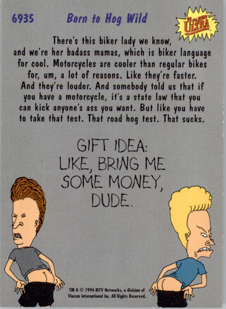 Beavis and Butt-Head (1994 Fleer Ultra) Cards - Picture 29 of 53