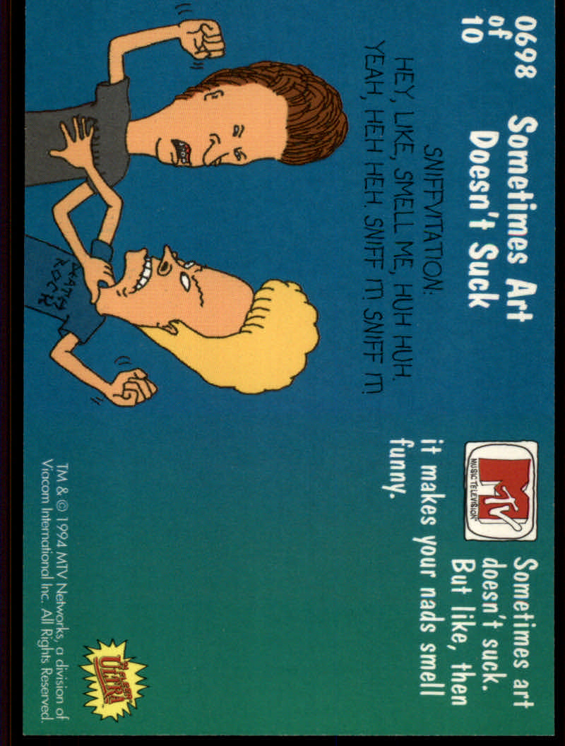 Beavis and Butt-Head (1994 Fleer Ultra) Cards - Picture 3 of 53