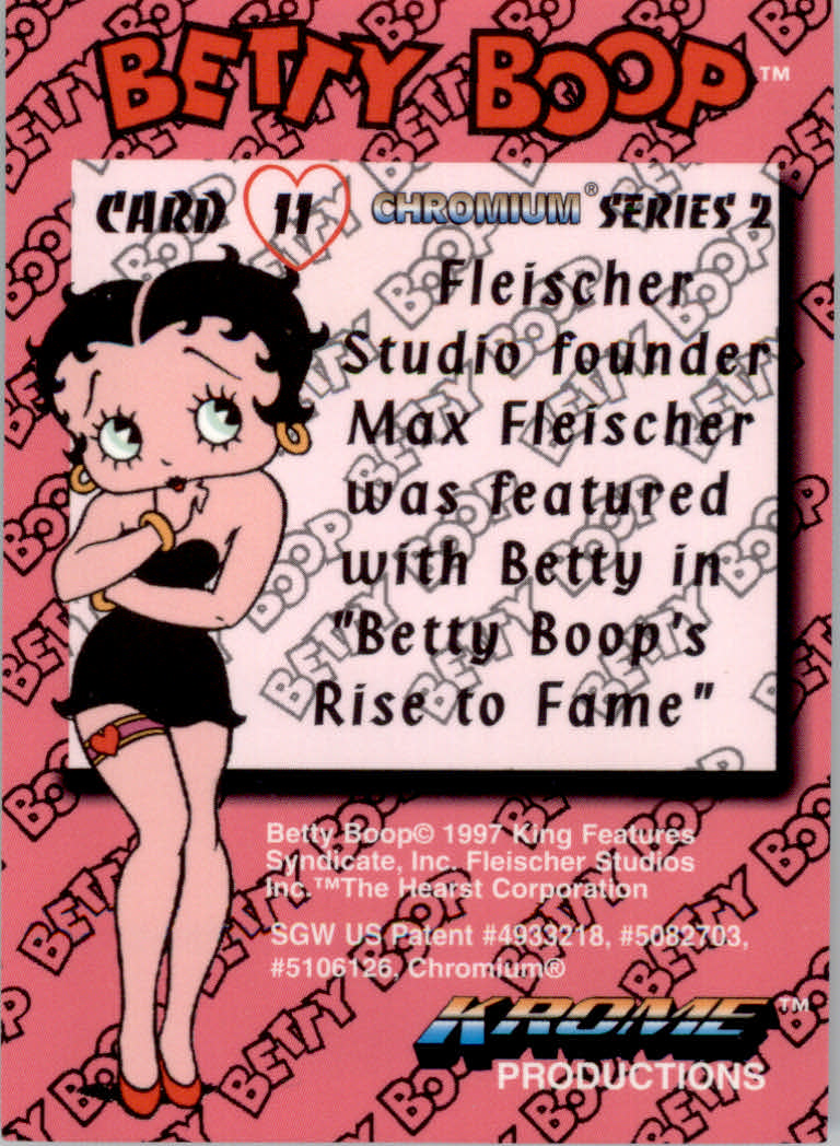 Betty Boop Pin-Ups Series 2 (1997 Krome) "Main Set" Cards