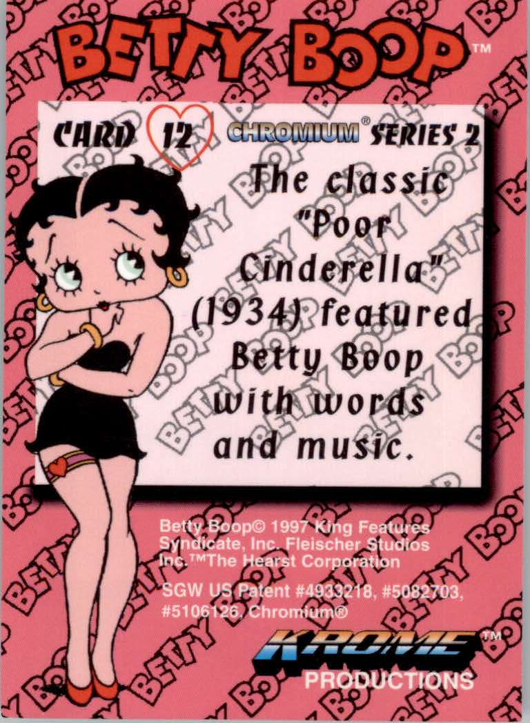 Betty Boop Pin-Ups Series 2 (1997 Krome) "Main Set" Cards