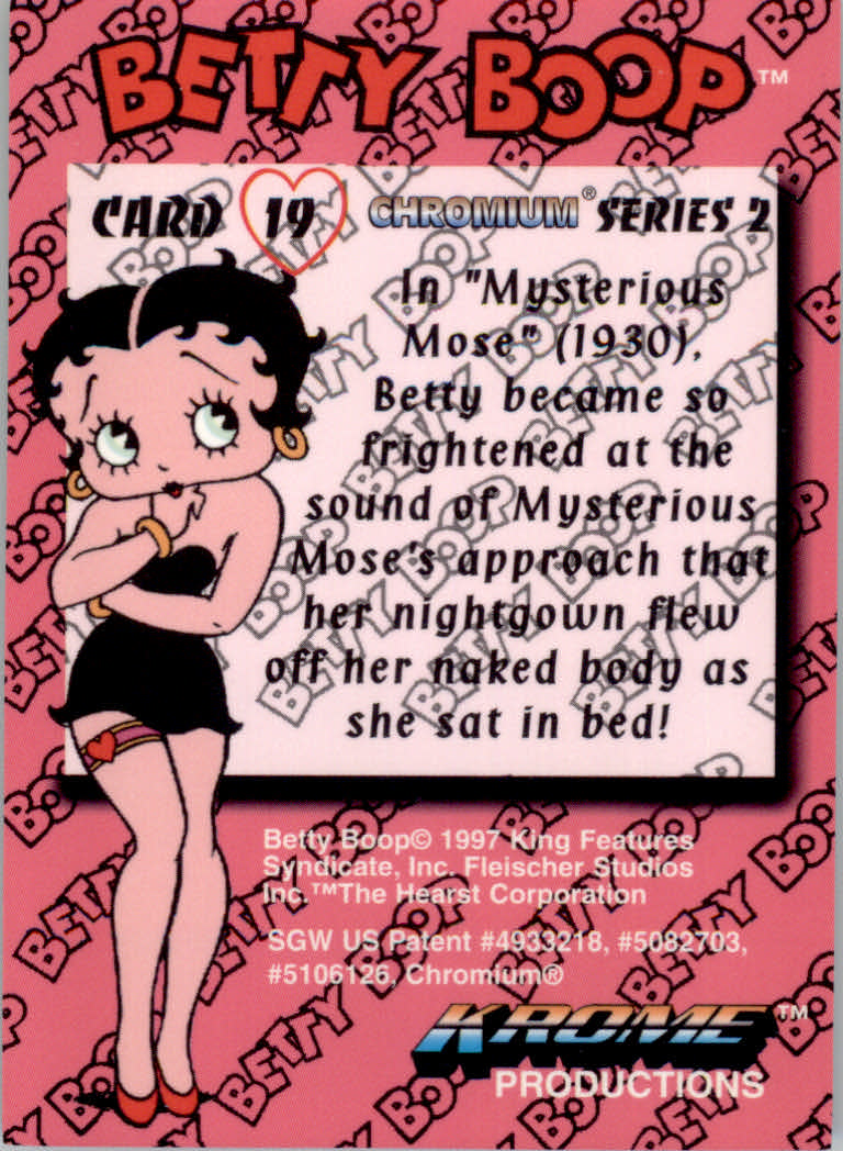 Betty Boop Pin-Ups Series 2 (1997 Krome) "Main Set" Cards