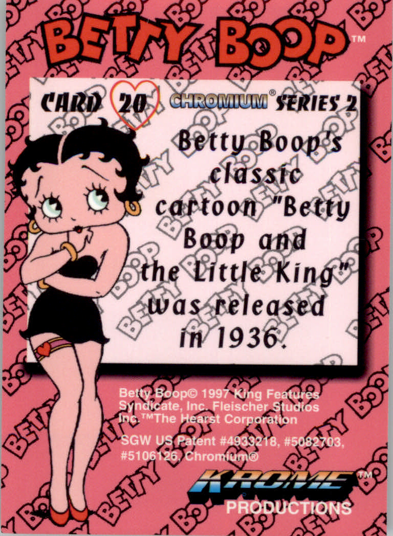 Betty Boop Pin-Ups Series 2 (1997 Krome) "Main Set" Cards