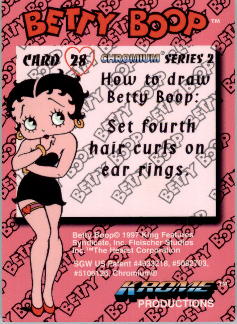 Betty Boop Pin-Ups Series 2 (1997 Krome) "Main Set" Cards