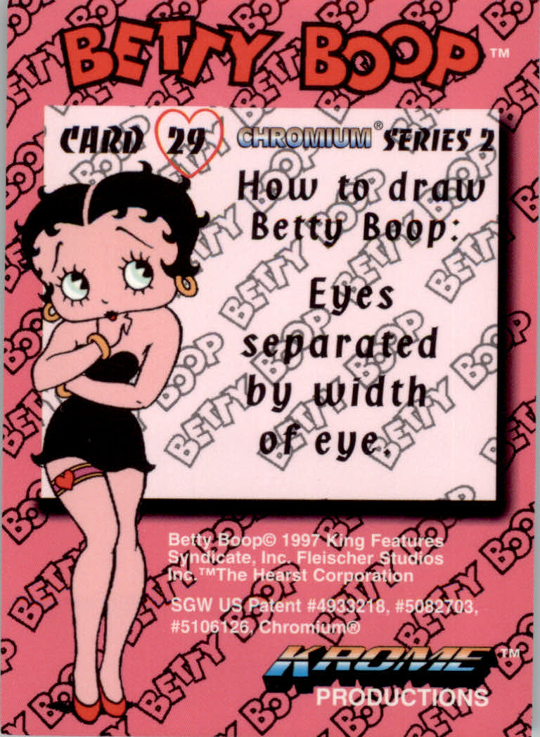 Betty Boop Pin-Ups Series 2 (1997 Krome) "Main Set" Cards