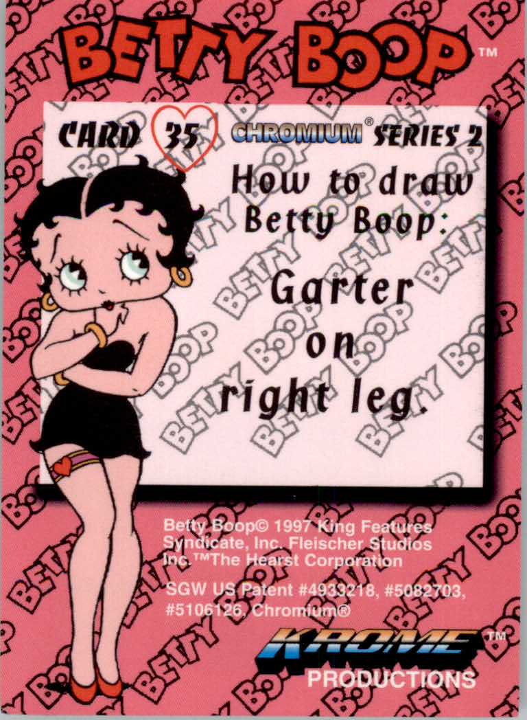 Betty Boop Pin-Ups Series 2 (1997 Krome) "Main Set" Cards