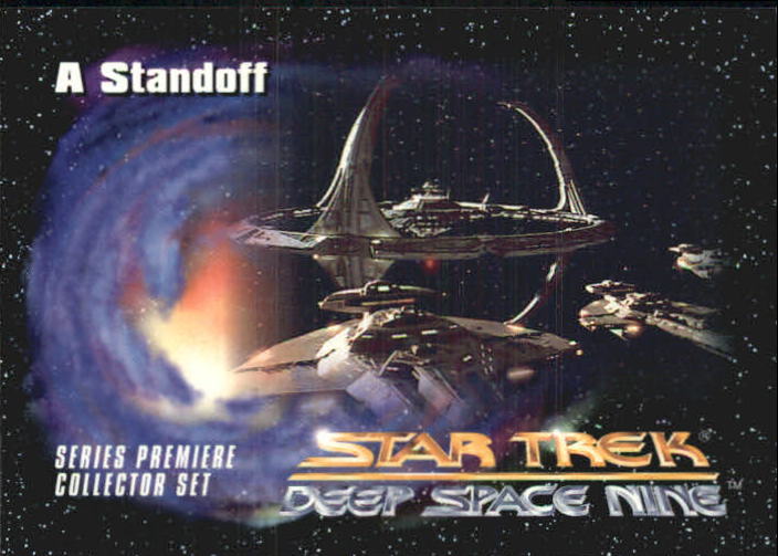 1993 SkyBox Star Trek Deep Space Nine #40 A Standoff