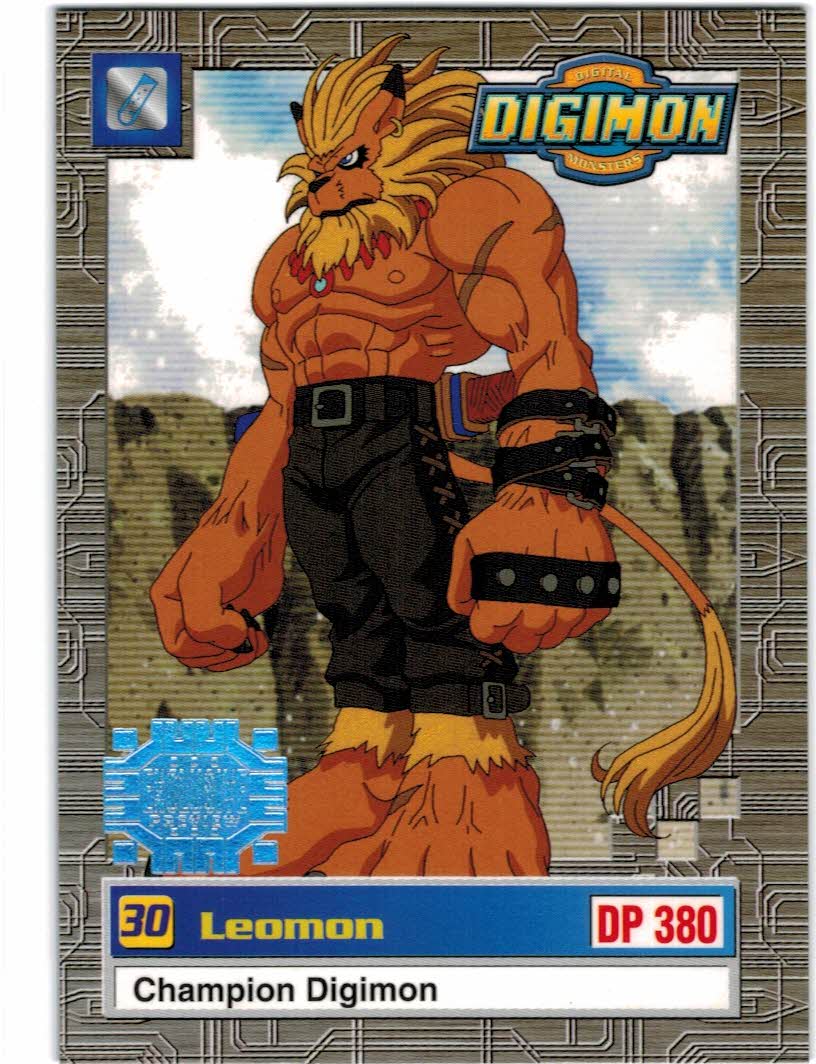 モンモンページ 1999 Upper Deck Digimon Animation Edition Previews #28 Leomon - NM-MT