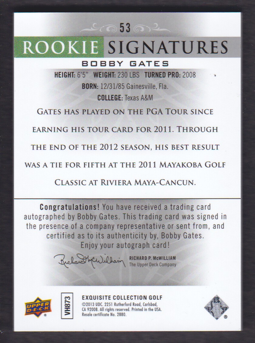 2014 Exquisite Collection Golf BASE Trading Card Pick From List - Picture 5 of 19