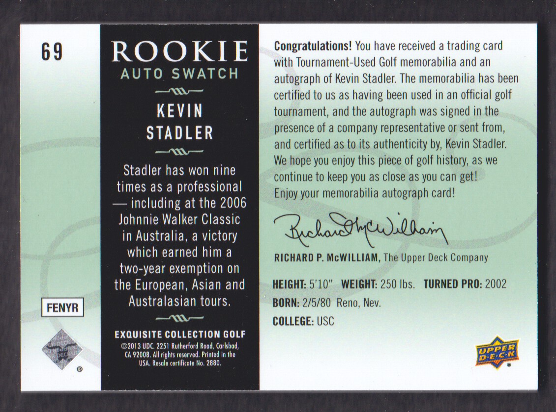 2014 Exquisite Collection Golf BASE Trading Card Pick From List - Picture 11 of 19