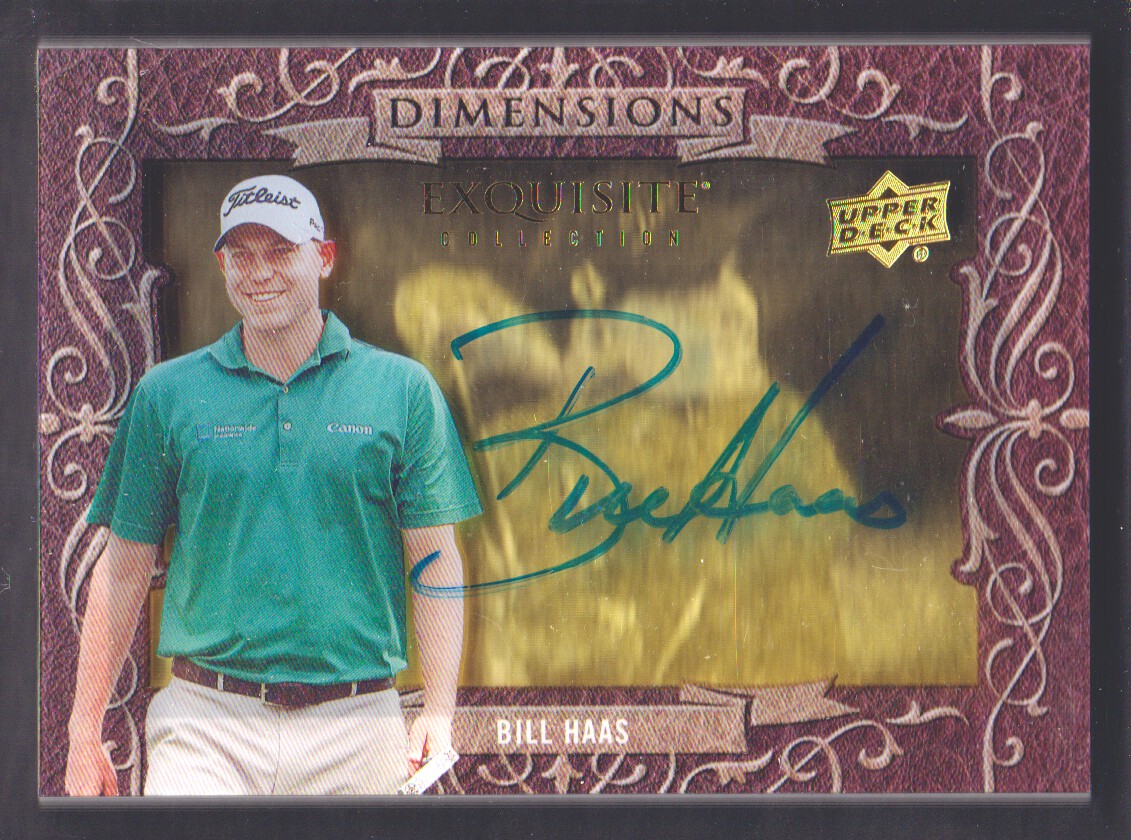 2014 Exquisite Collection Dimensions Autographs #DBH Bill Haas D