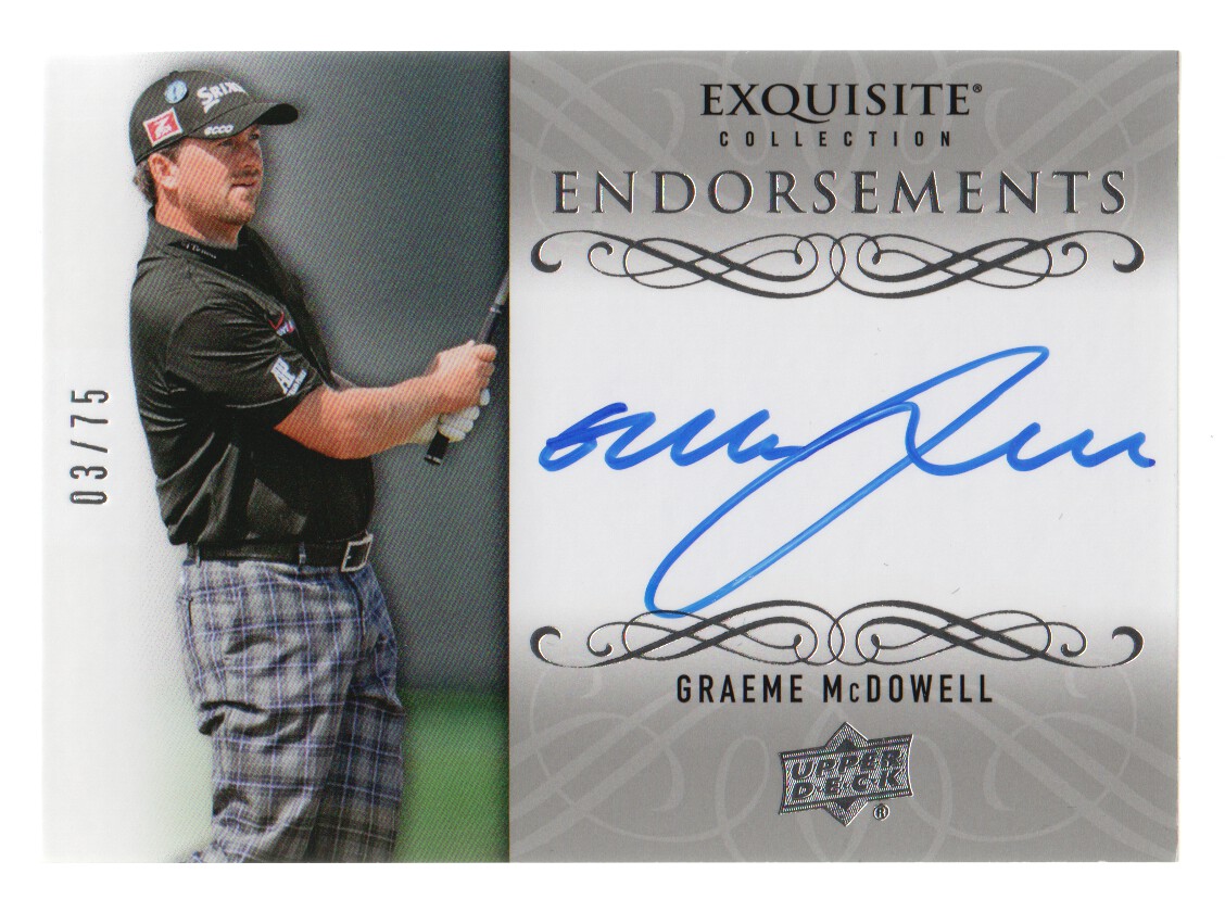 2014 Exquisite Collection Endorsements #EEGM Graeme McDowell/75