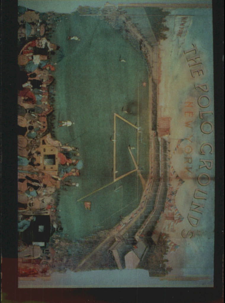 1995 Comic Images Phil Rizzuto's Baseball The National Pastime #4 Polo Grounds Print