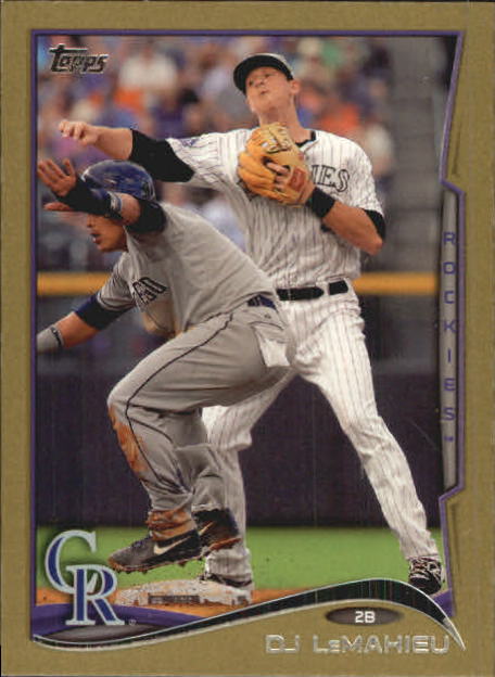 2014 Topps Mini Gold #476 DJ LeMahieu