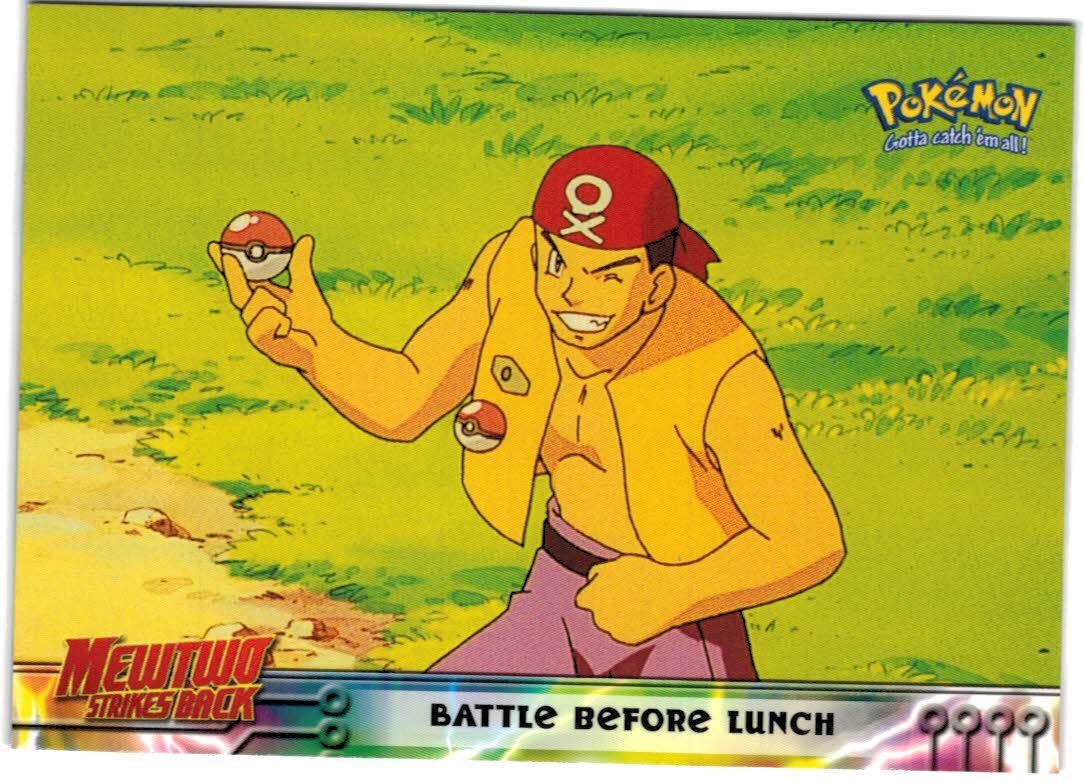1999 Topps Pokemon Movie Animation Edition Black #10 Battle Before Lunch