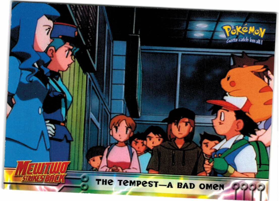 1999 Topps Pokemon Movie Animation Edition Black #15 The Tempest -- A Bad Omen