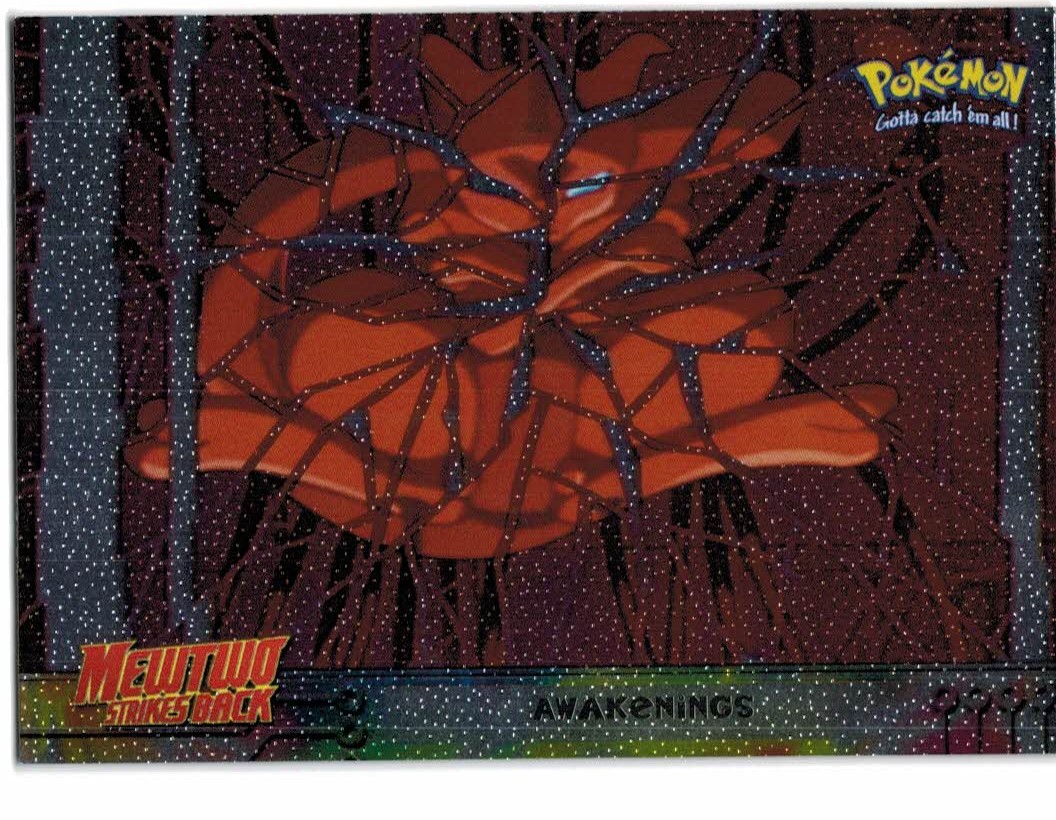 1999 Topps Pokemon Movie Animation Edition Black Logo Backs Silver Foil #2  Awakenings - NM-MT