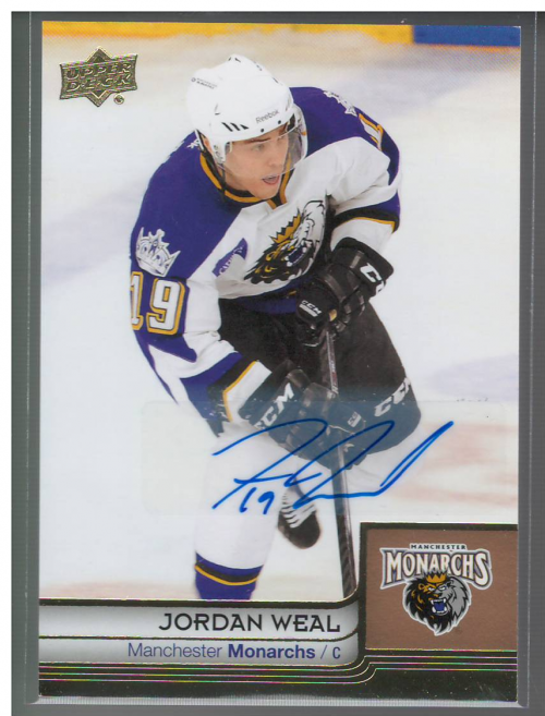 2014-15 Upper Deck AHL Box Set Autographs #43 Jordan Weal