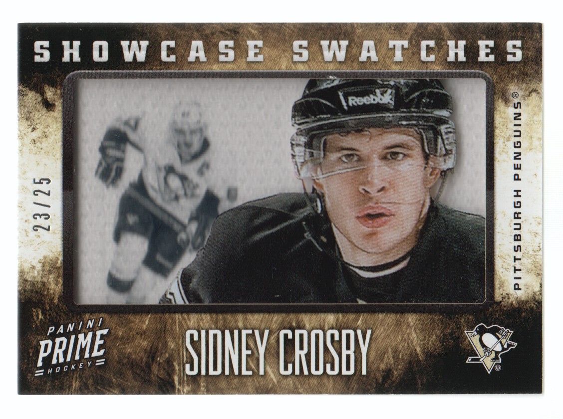 2013-14 Panini Prime Showcase Swatches #11 Sidney Crosby/25