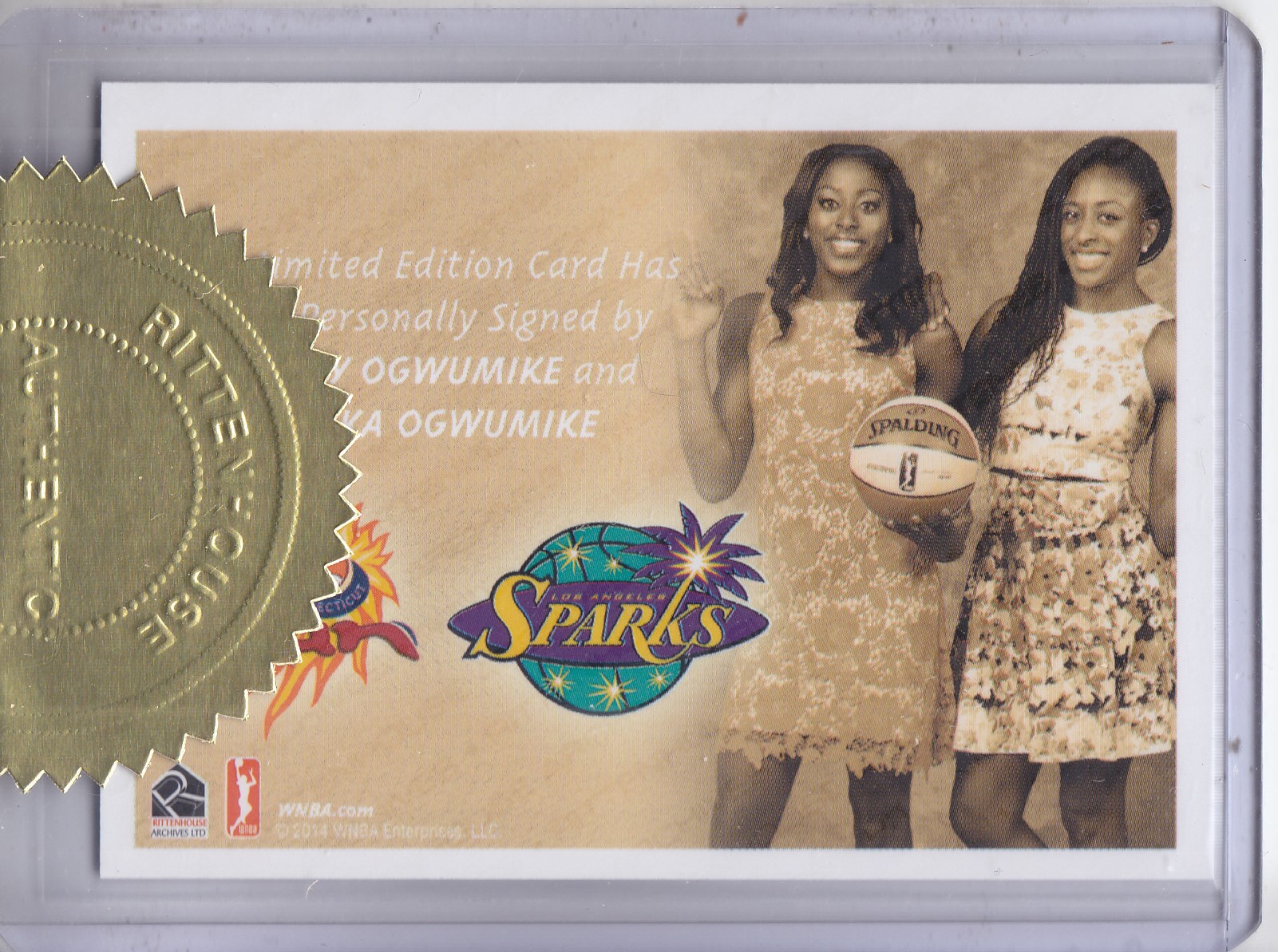 Nneka Ogwumike signed Los Angeles Sparks 8x10 photo