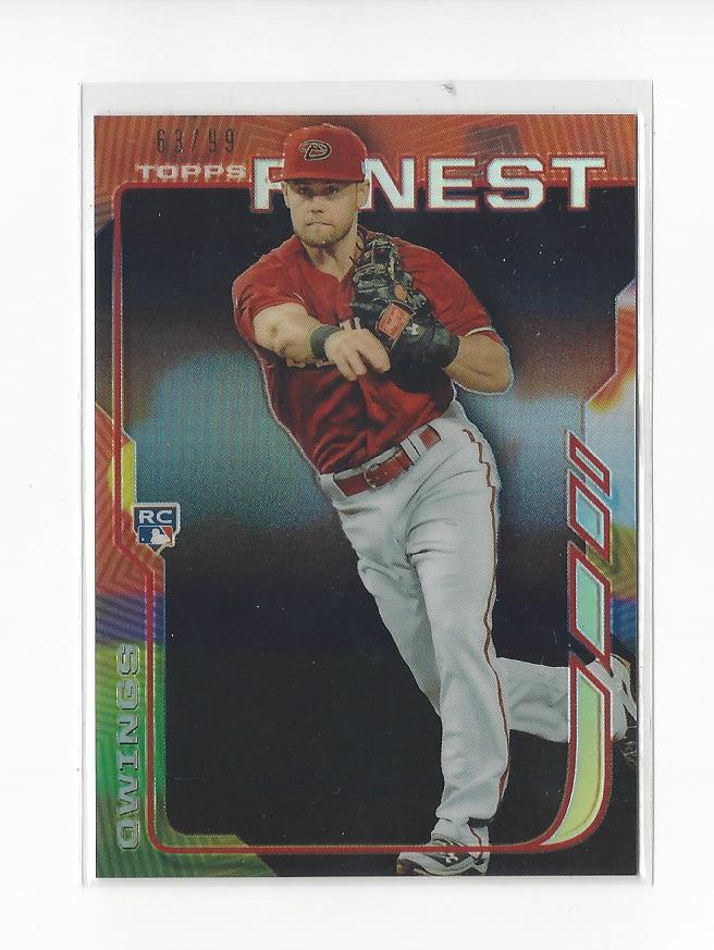 2014 Finest Black Refractors #28 Chris Owings