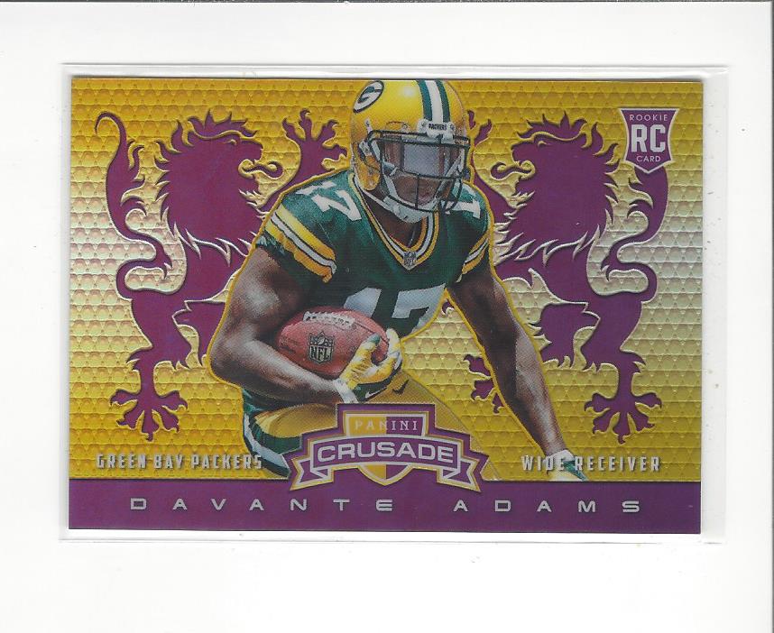 DAVANTE ADAMS SIGNED 2014 NFL PANINI PRIZM ROOKIE CARD GREEN BAY PACKERS  BECKETT