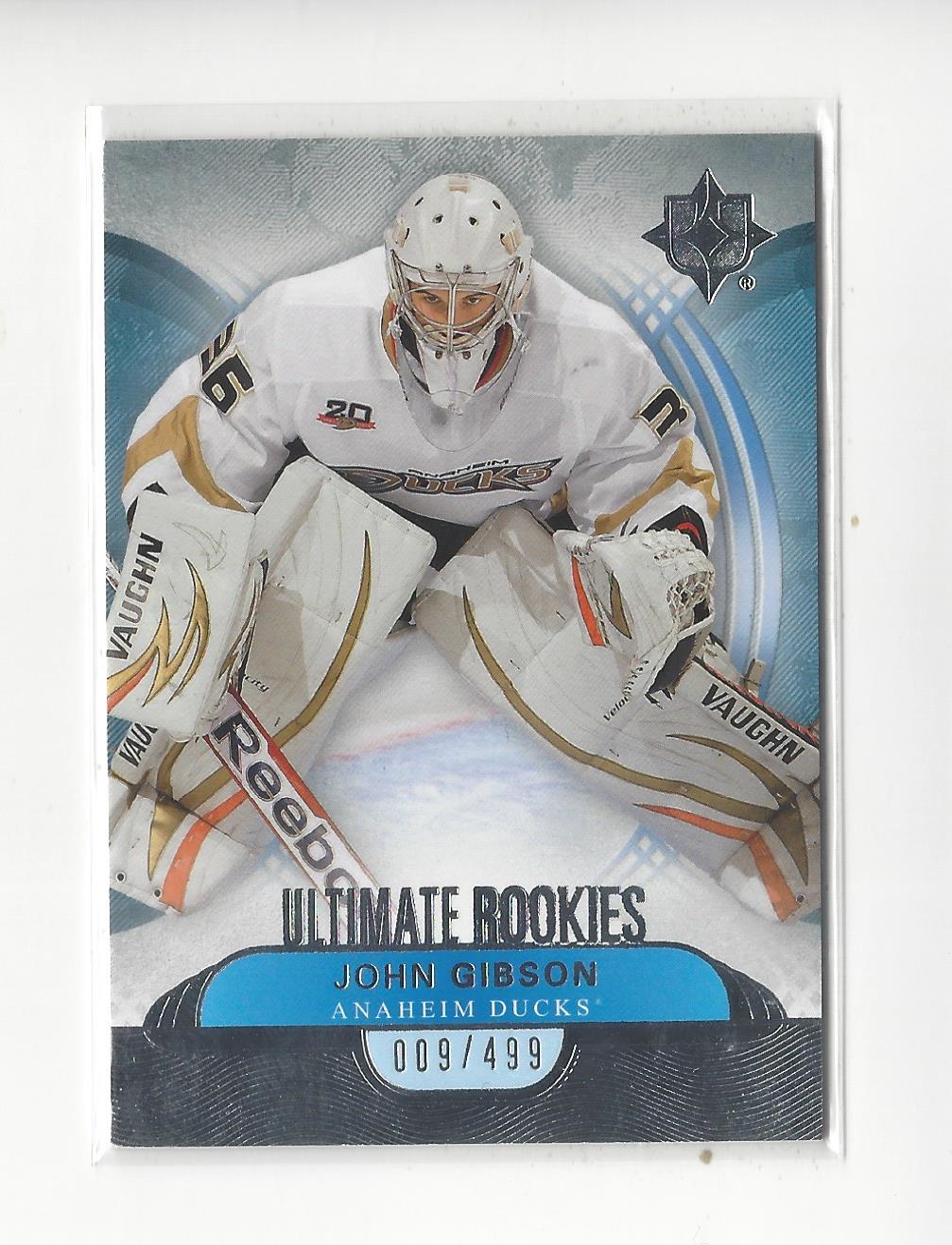 2013-14 Ultimate Collection #116 John Gibson/499 RC