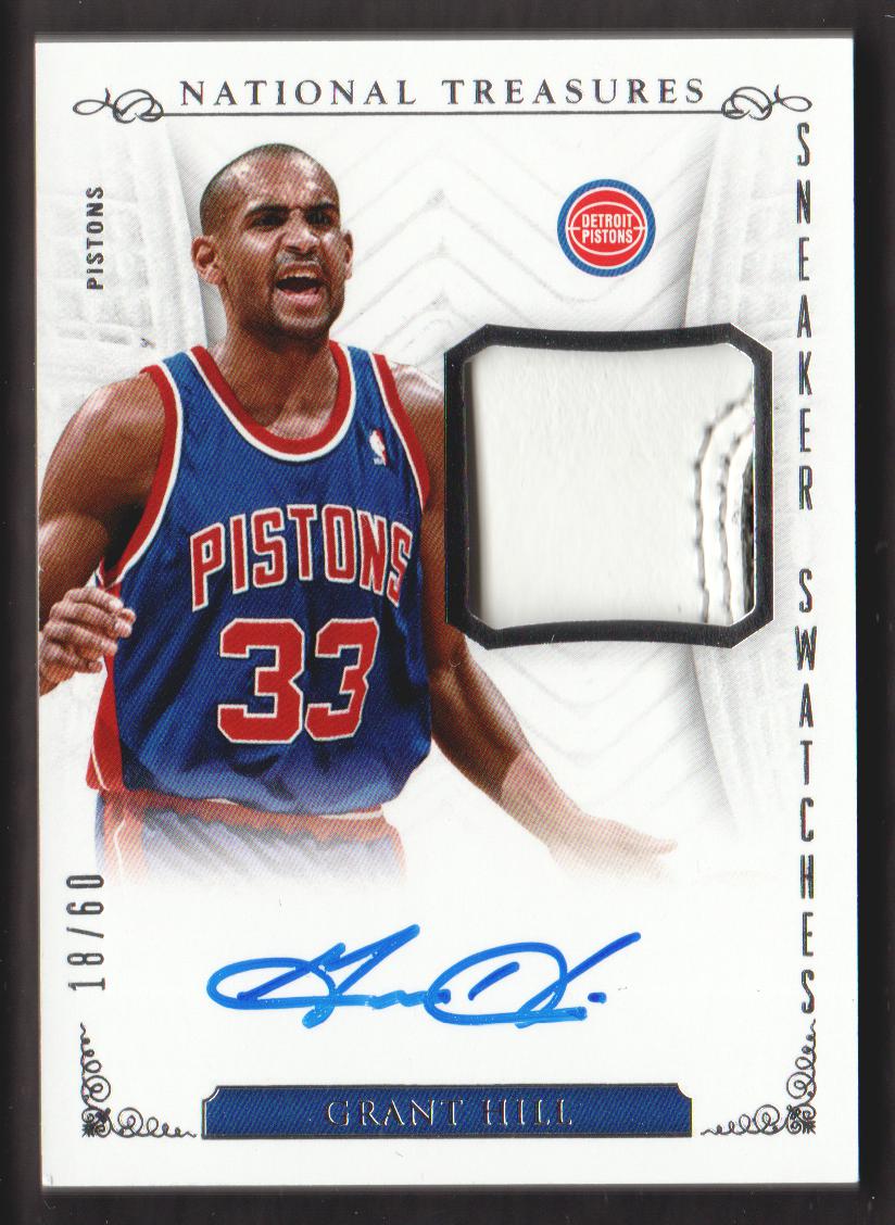 2013-14 Panini National Treasures Sneaker Swatches Autographs #19 Grant Hill/60