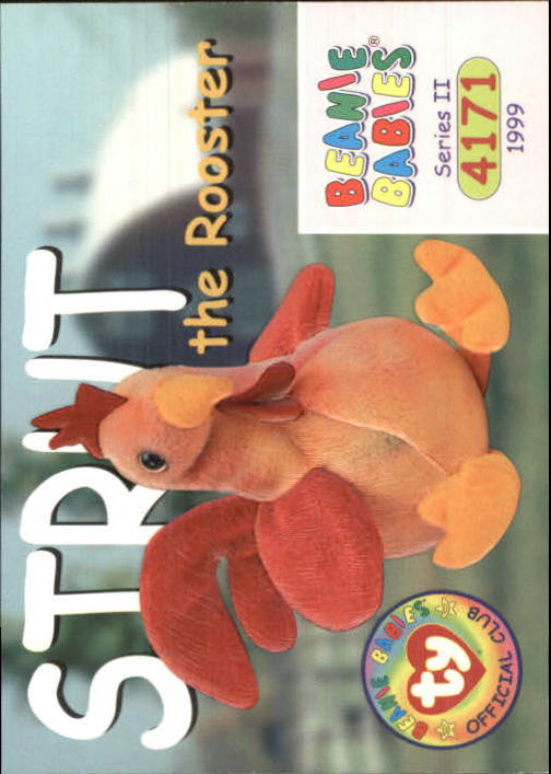 1999 Ty Beanie Babies Series II #231 Strut the Rooster - NM-MT