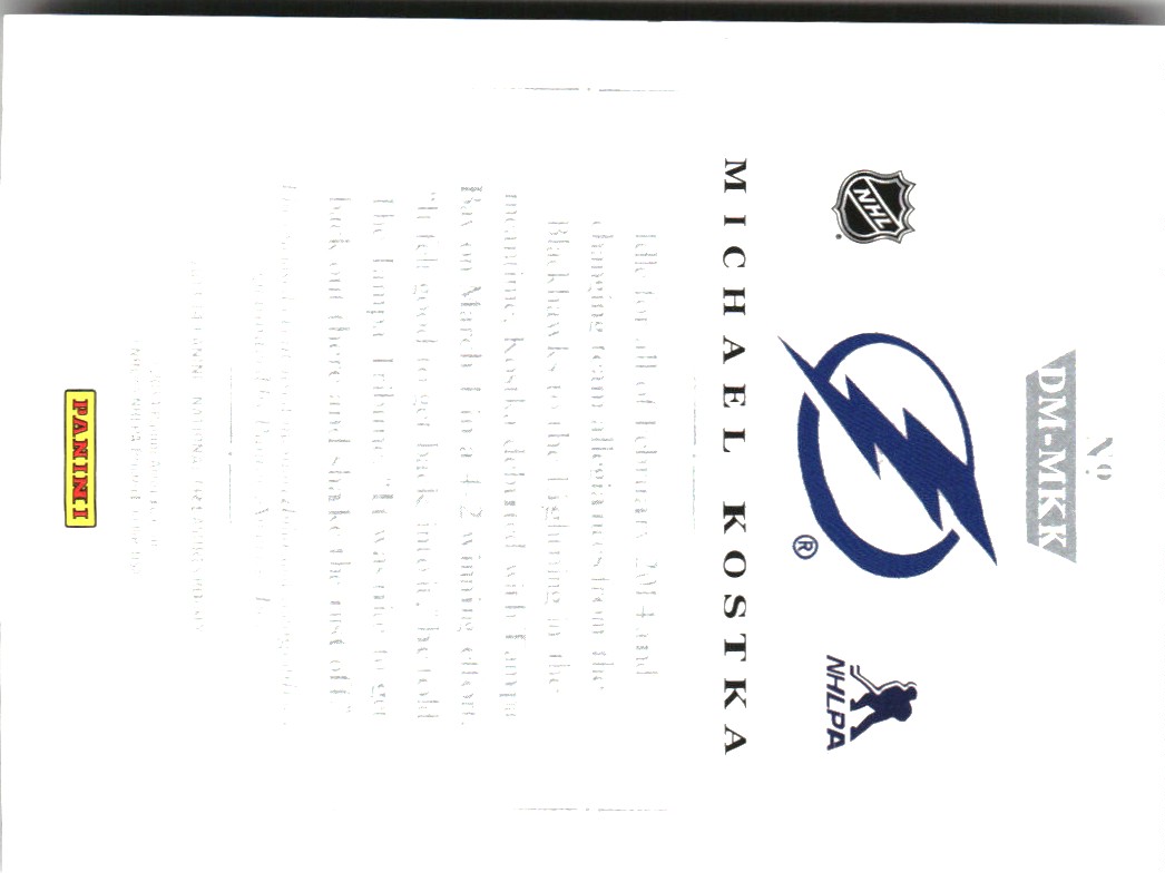 2013-14 Panini National Treasures Dual Memorabilia Autographs #9 Michael Kostka