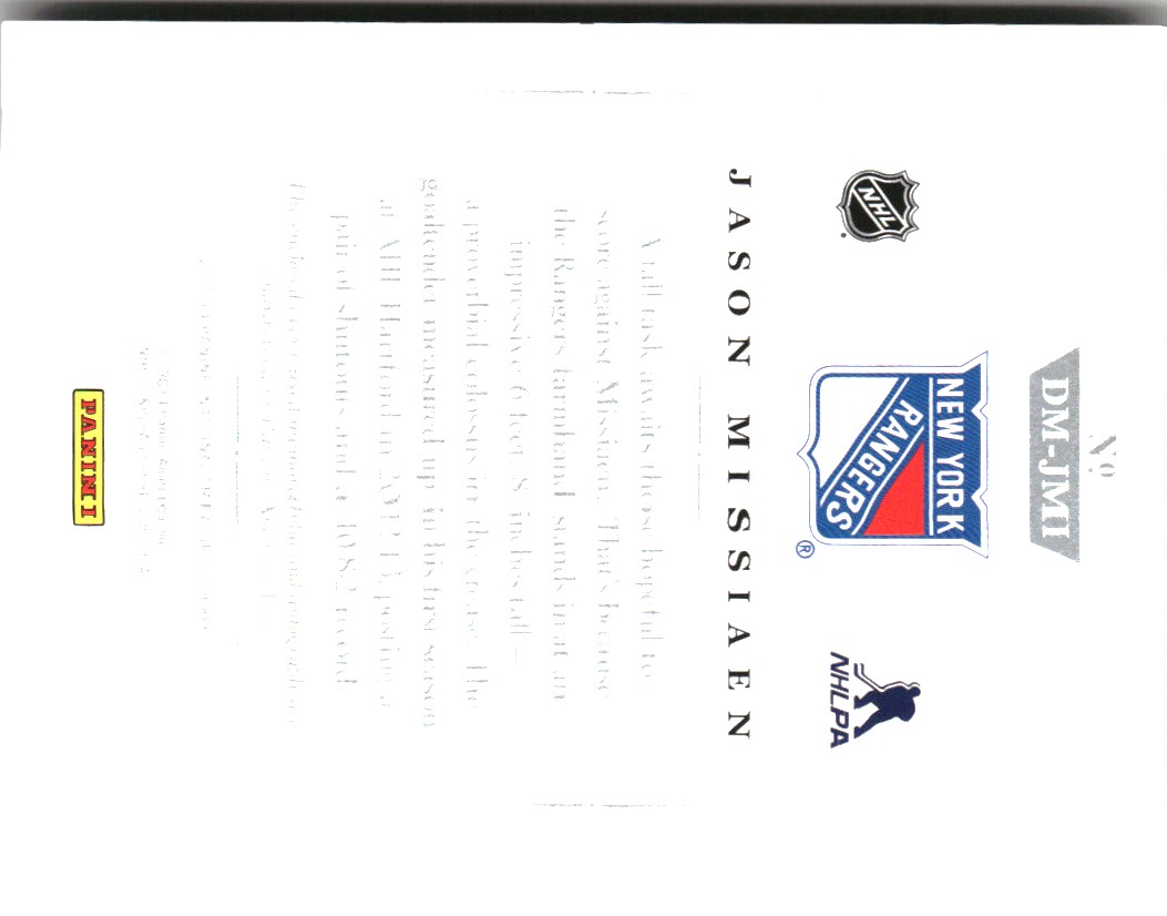 2013-14 Panini National Treasures Dual Memorabilia Autographs #20 Jason Missiaen