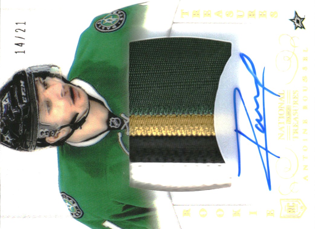 2013-14 Panini National Treasures Rainbow #131 Antoine Roussel JSY AU/21