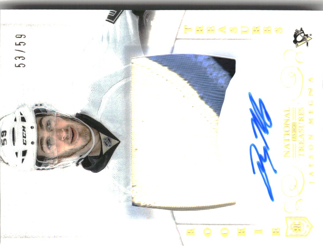 2013-14 Panini National Treasures Rainbow #166 Jayson Megna JSY AU/59