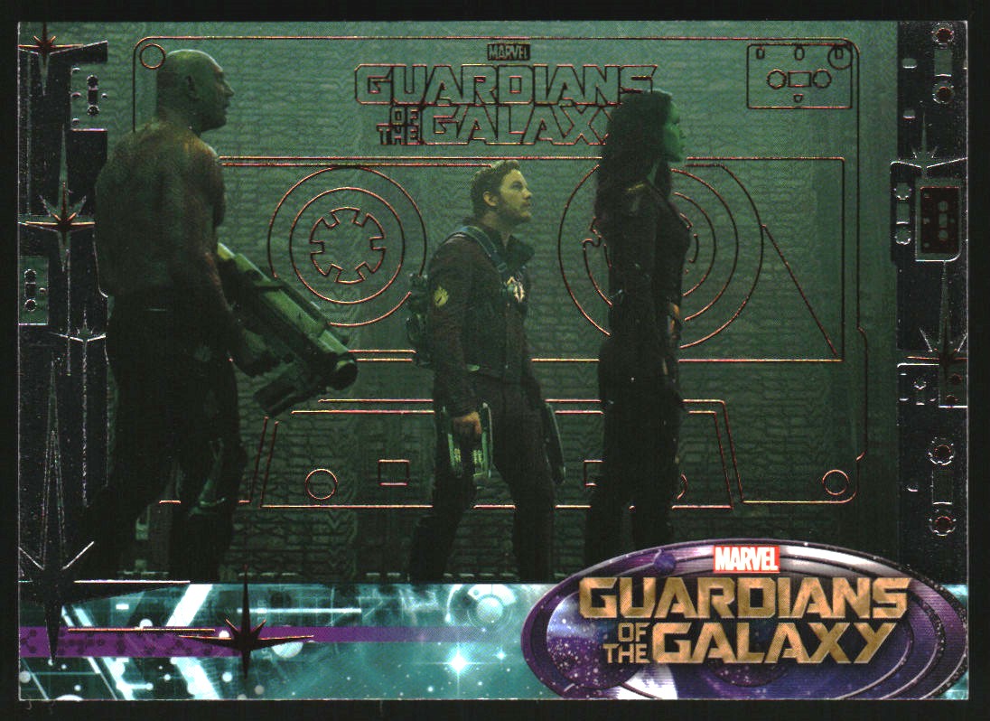 2014 Upper Deck Guardians of the Galaxy Bronze #78 Nebula confronts Drax, Quill and Gamora. After Dra