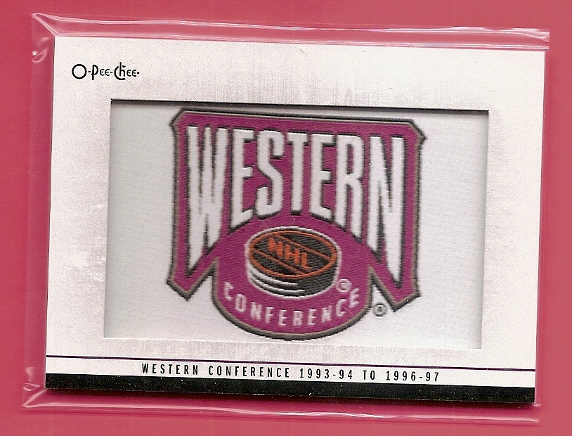 2014-15 O-Pee-Chee Team Logo Patches #203 Western Conference/1993-94 to 1996-97 primary
