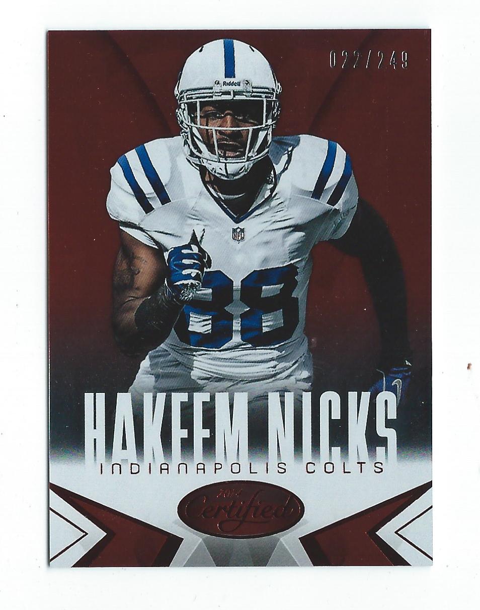 2014 Certified Red #43 Hakeem Nicks