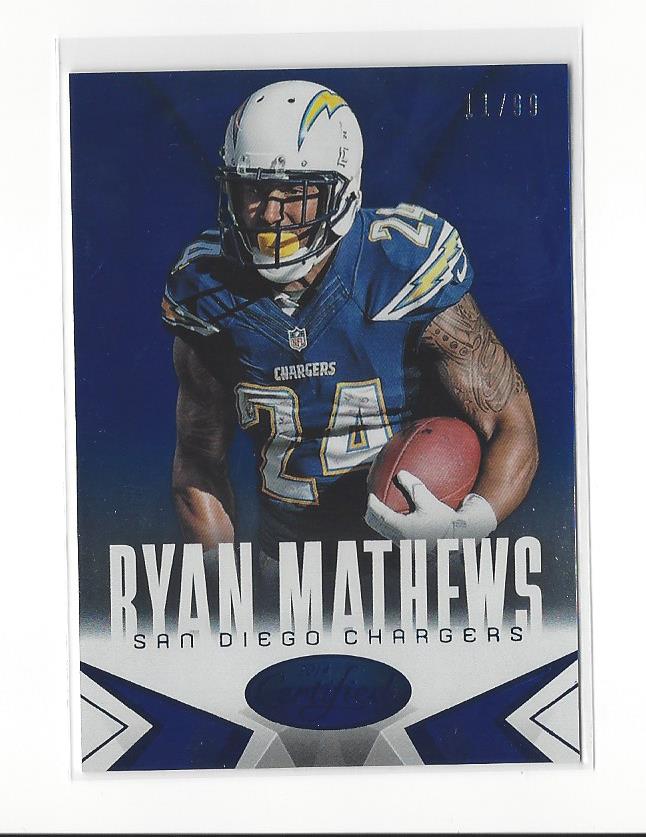 2014 Certified Blue #80 Ryan Mathews
