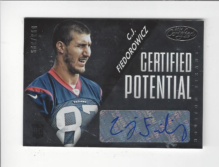 2014 Certified Potential Autographs #PCF C.J. Fiedorowicz/399