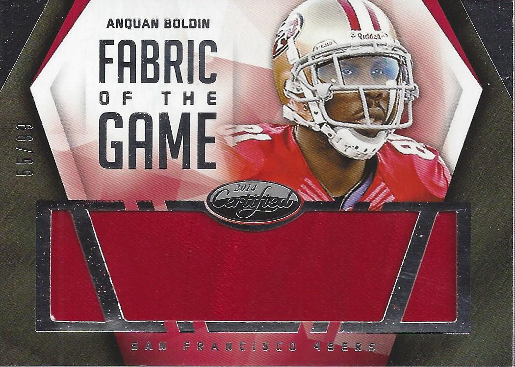 2014 Certified Fabric of the Game #51 Anquan Boldin/99