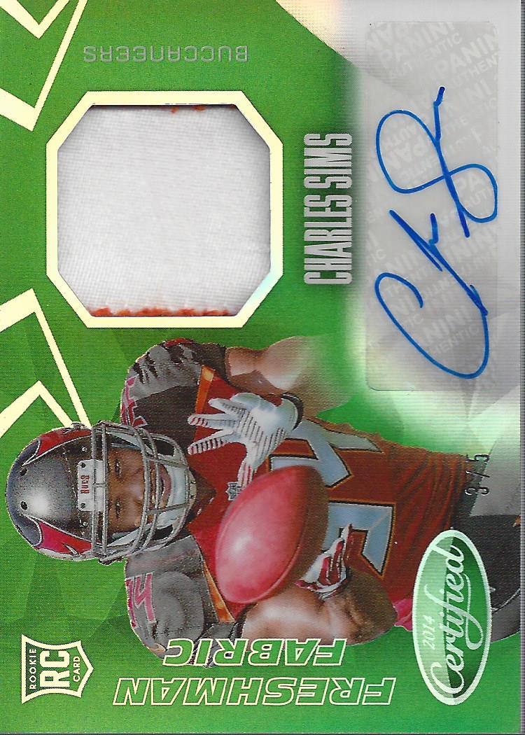 2014 Certified Mirror Green #211 Charles Sims JSY AU