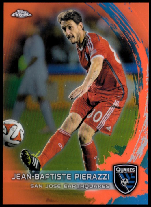 2014 Topps Chrome MLS Orange Refractors #73 Jean-Baptiste Pierazzi